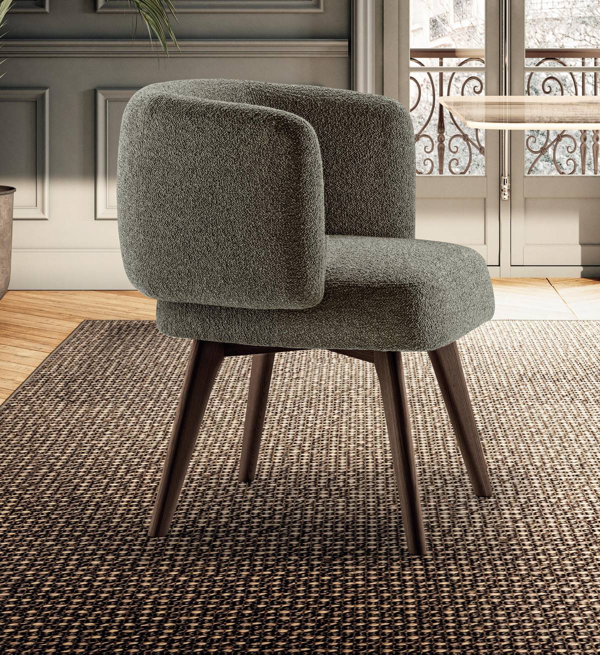 silla ergonómica tapizada en tela | Silla Zeppelin | LAGO silla ergonómica tapizada en tela | Silla Zeppelin | LAGO