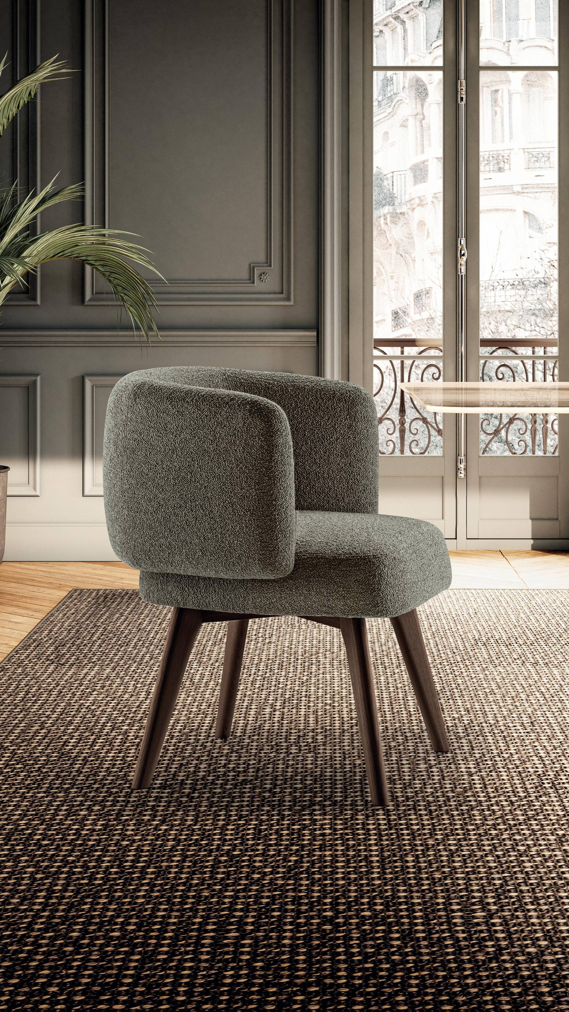 chaise ergonomique en tissu rembourré | Chaise Zeppelin | LAGO chaise ergonomique en tissu rembourré | Chaise Zeppelin | LAGO