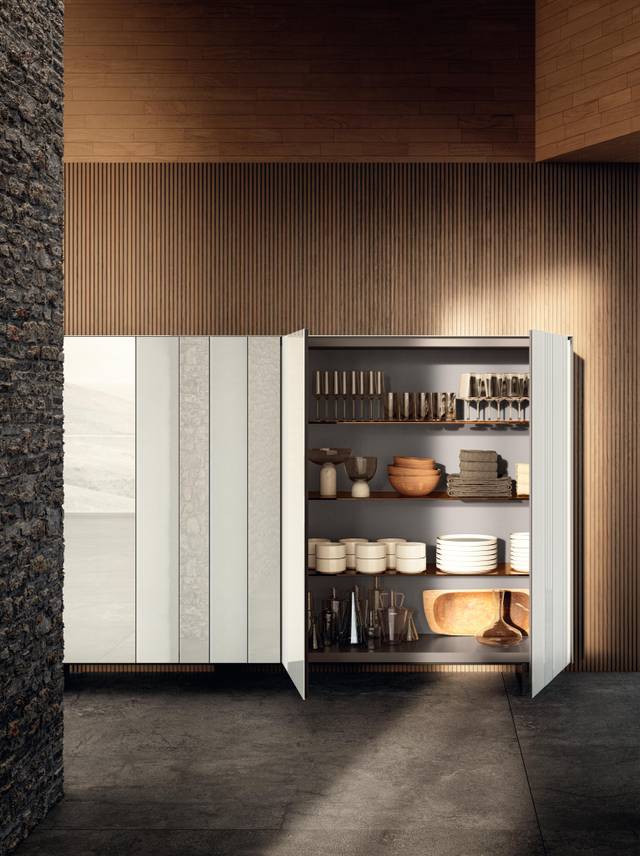 meuble avec portes en verre blanc | Buffet N.O.W. | LAGO meuble avec portes en verre blanc | Buffet N.O.W. | LAGO