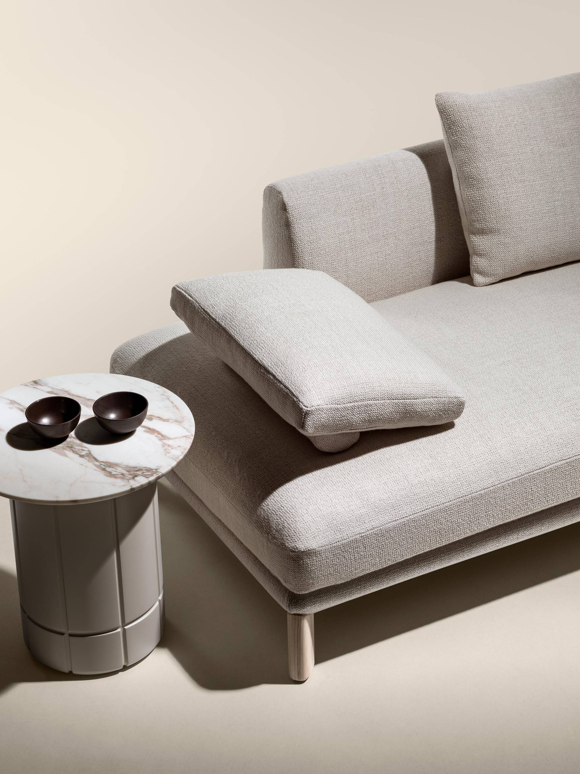 fabric sofa with coffee table | Altana sofa | LAGO