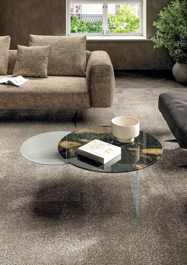 mesa de centro de cristal con acabado elegante |Mesita Blendie | LAGO mesa de centro de cristal con acabado elegante |Mesita Blendie | LAGO