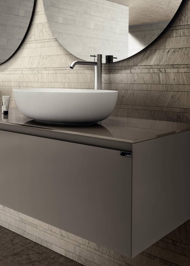 white ceramic countertop basin | Elyssa Basin | LAGO