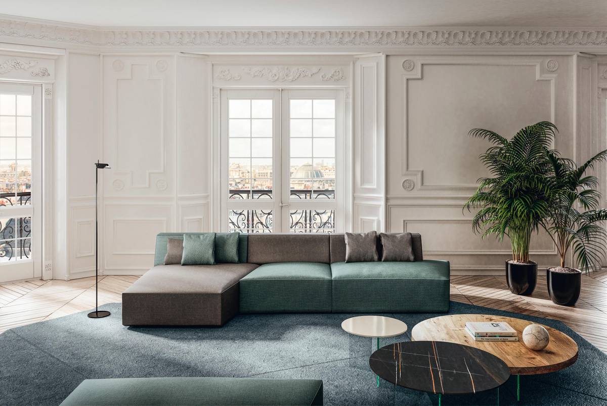 green and brown sofa | Slide Sofa | LAGO green and brown sofa | Slide Sofa | LAGO
