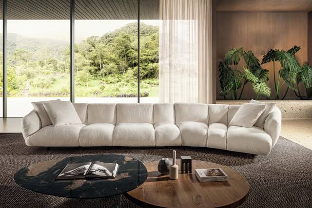 divano bianco lineare | Divano Not Only White | LAGO
