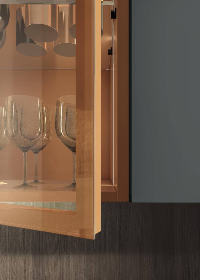 dettaglio vetrinetta pensile | Cucina 36e8 Cut | LAGO dettaglio vetrinetta pensile | Cucina 36e8 Cut | LAGO