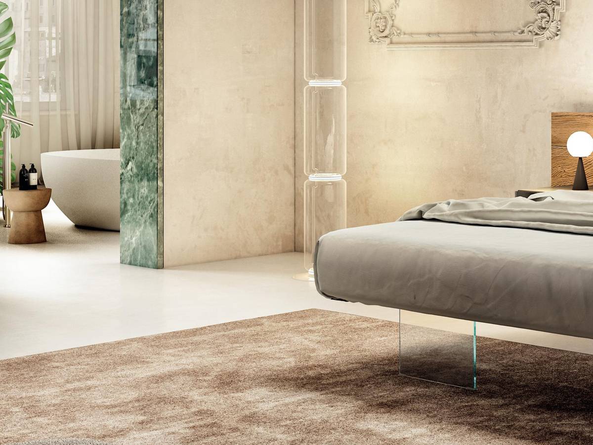 letto sospeso con testiera in legno e comodini integrati | Letto Air | LAGO letto sospeso con testiera in legno e comodini integrati | Letto Air | LAGO