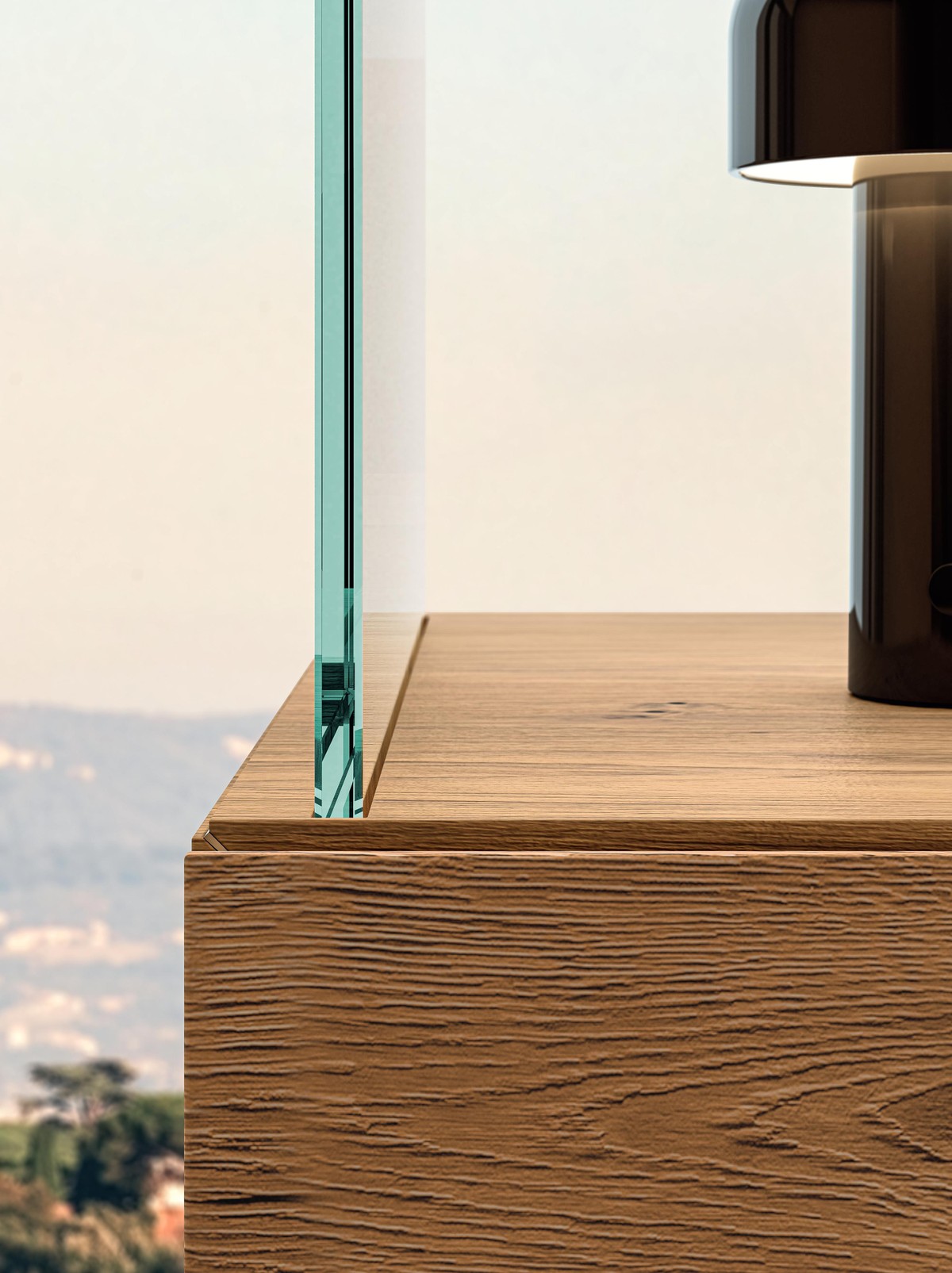 bookcase glass supports | Air Bookshelf | LAGO