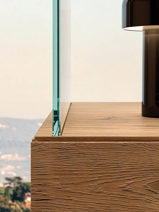 bookcase glass supports | Air Bookshelf | LAGO