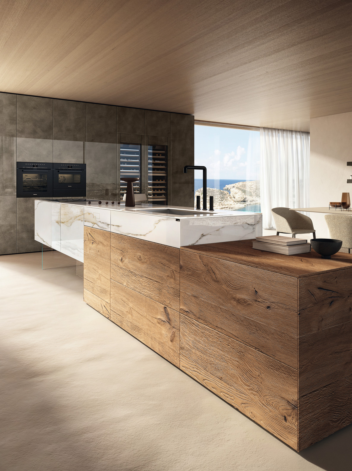 Isla de madera Wildwood | Cocina 36e8 | LAGO