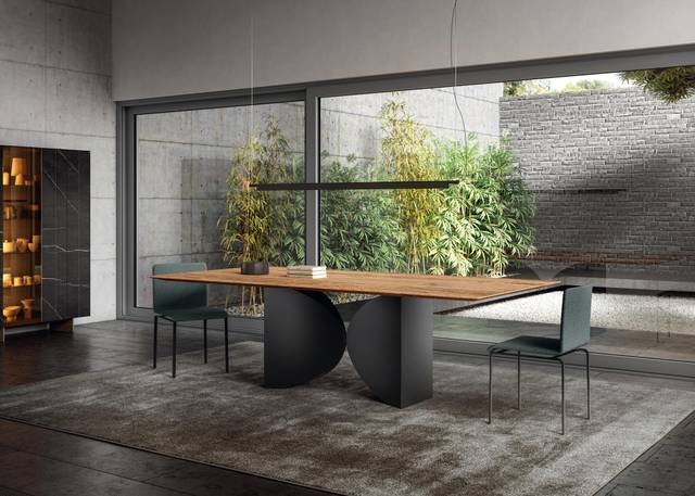 plateau bois table moderne | Table Meet | LAGO