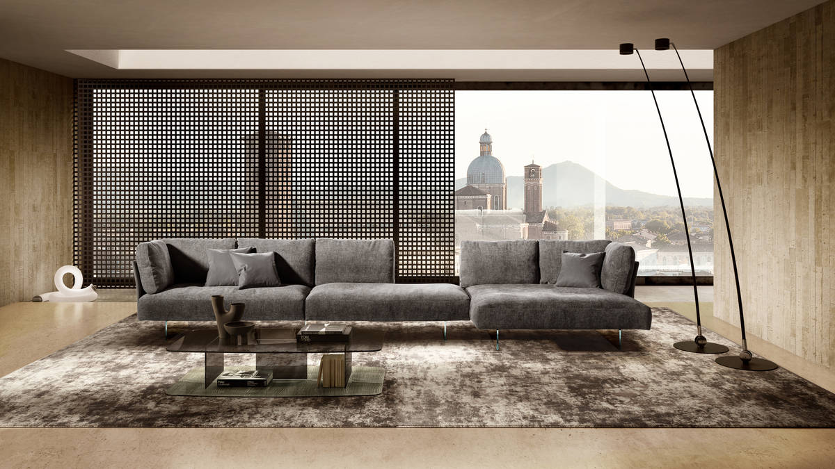 divano moderno componibile grigio | Divano Air Slim | LAGO divano moderno componibile grigio | Divano Air Slim | LAGO