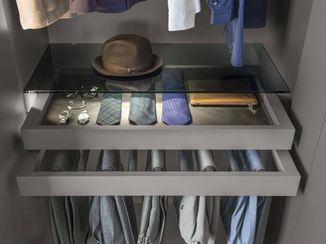 tiroirs armoire portes battantes | Armoire N.O.W. Quick | LAGO