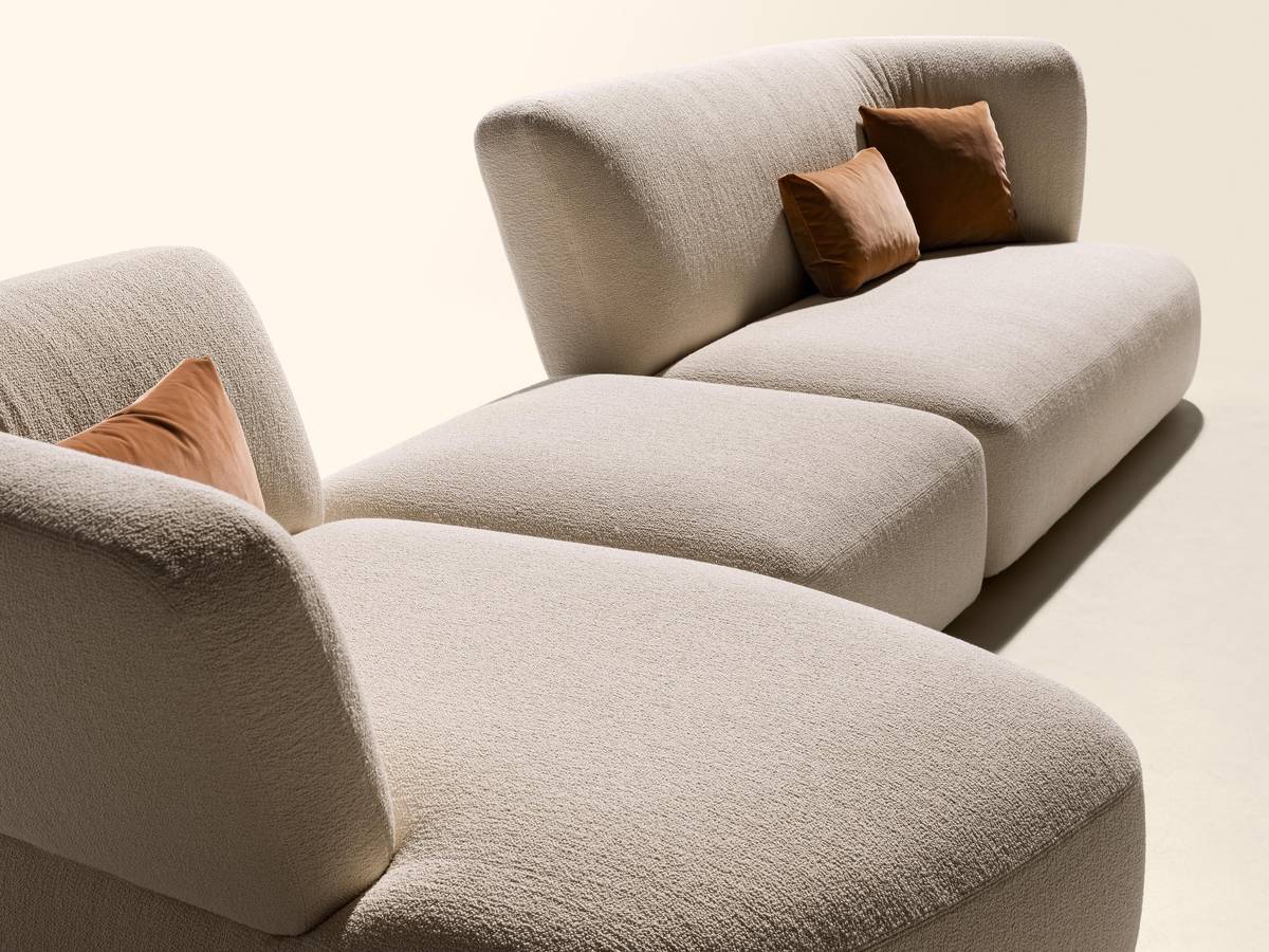 canapé modulable en tissu beige | Canapé Londy | LAGO canapé modulable en tissu beige | Canapé Londy | LAGO