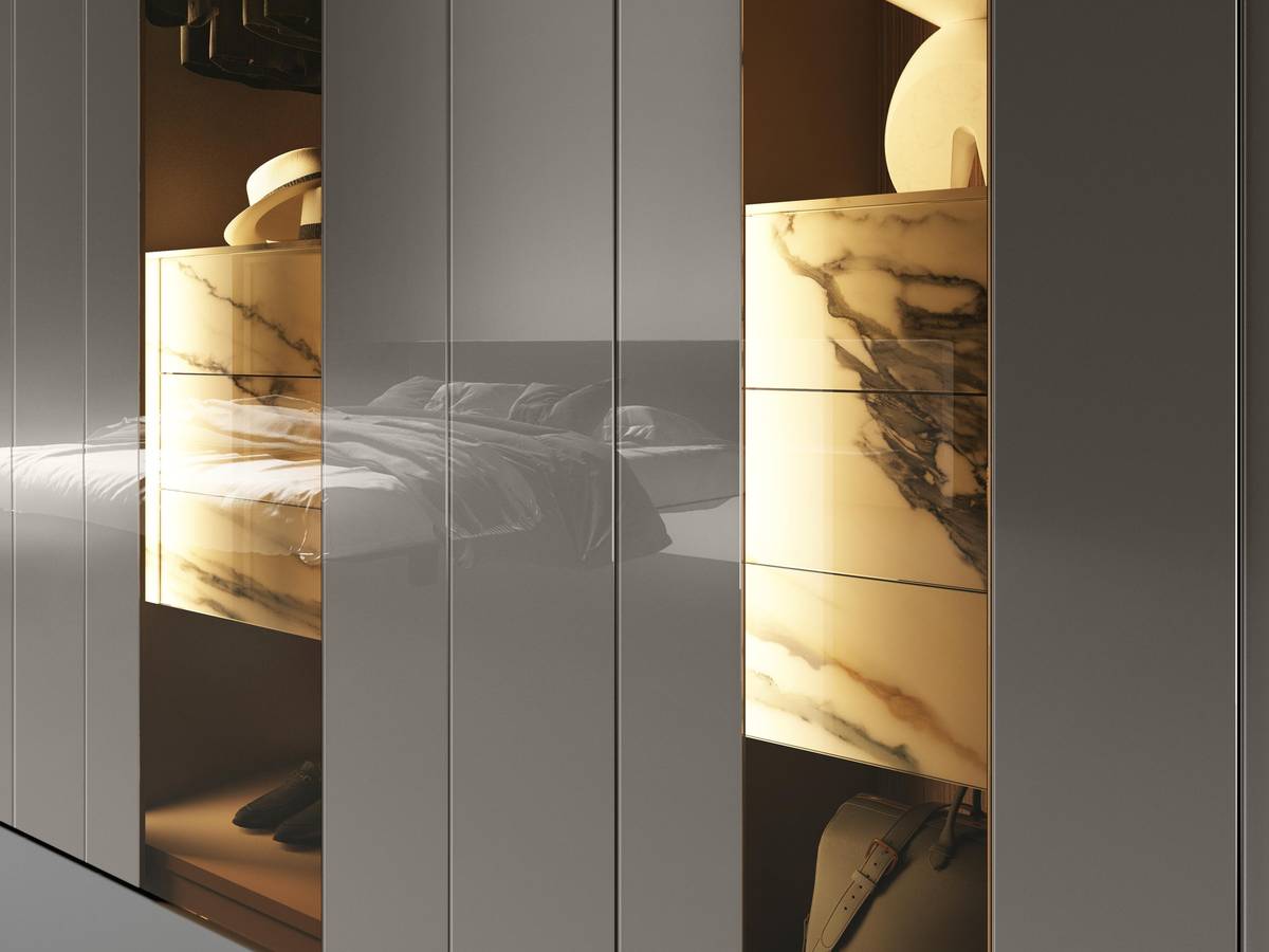 grey storage display cabinet | N.O.W. Wardrobe | LAGO