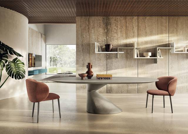 oval table with chairs | Chapeau Table | LAGO