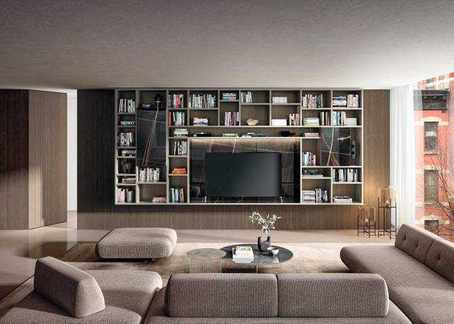suspended TV wall unit | 30mm Wall Unit | LAGO