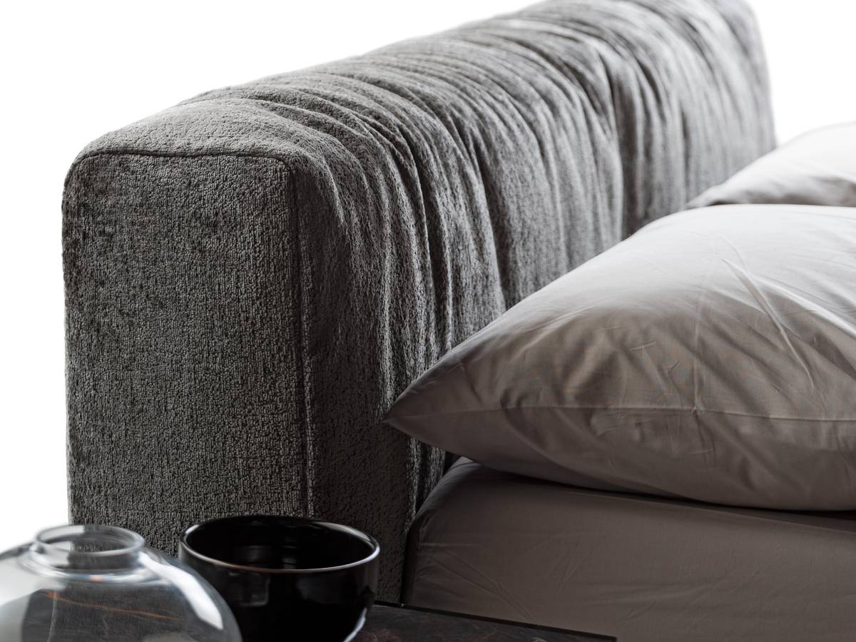 soft grey headboard comfy bed | Steel Bed | LAGO soft grey headboard comfy bed | Steel Bed | LAGO