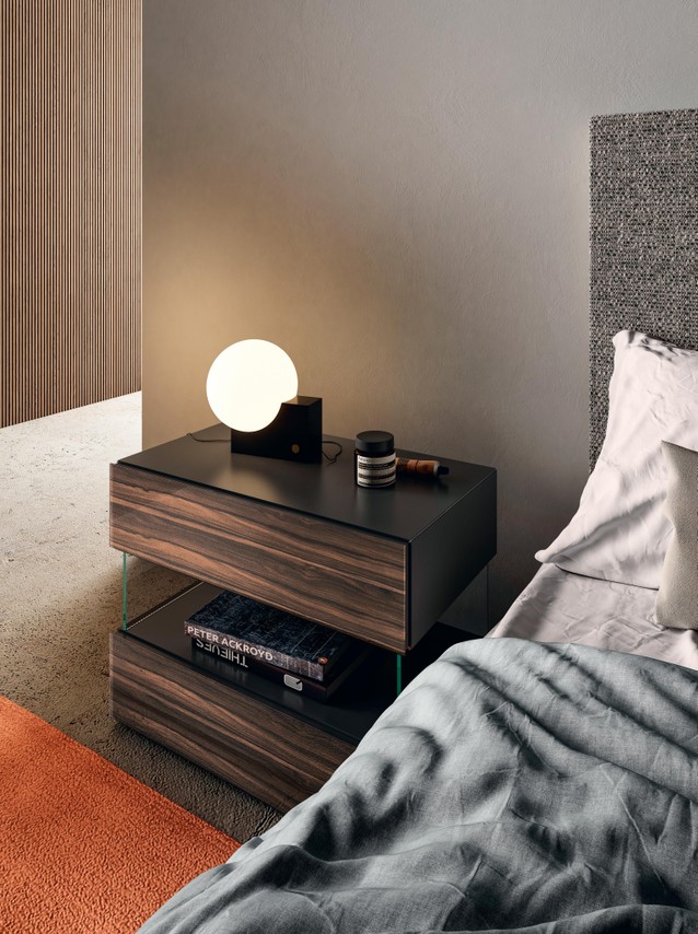 brown bedside table | Air Bedside Table | LAGO