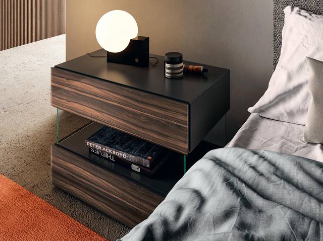 brown bedside table | Air Bedside Table | LAGO