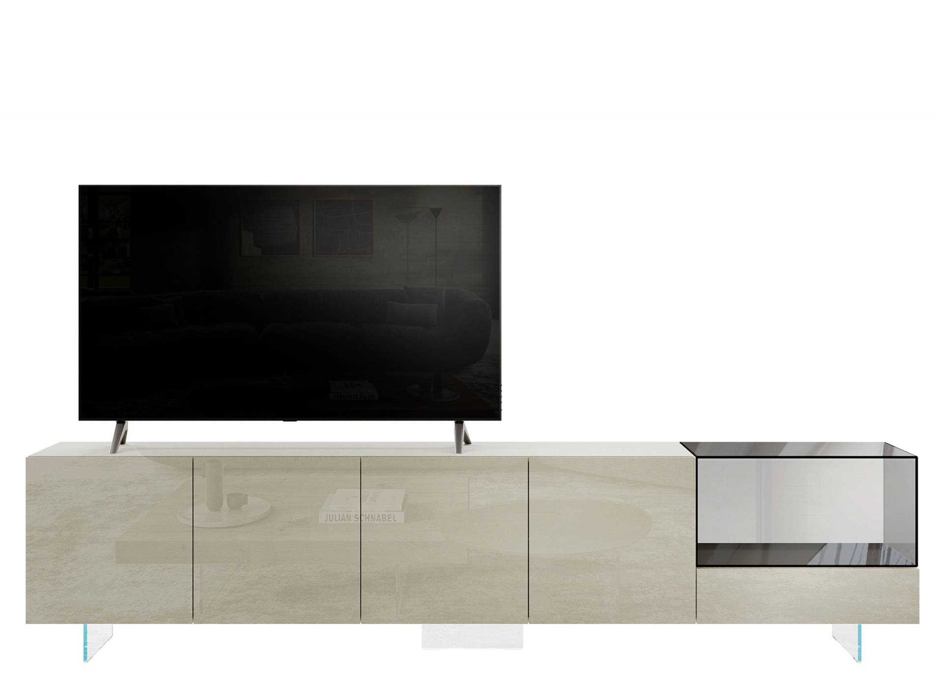 36e8 Glass Tv Unit 2659-1 | LAGO