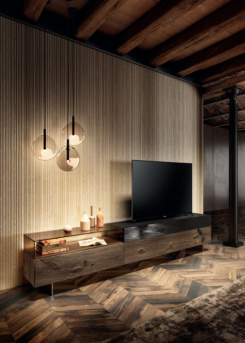 mobile tv in legno e vetro | Mobile Tv 36e8 Glass | LAGO