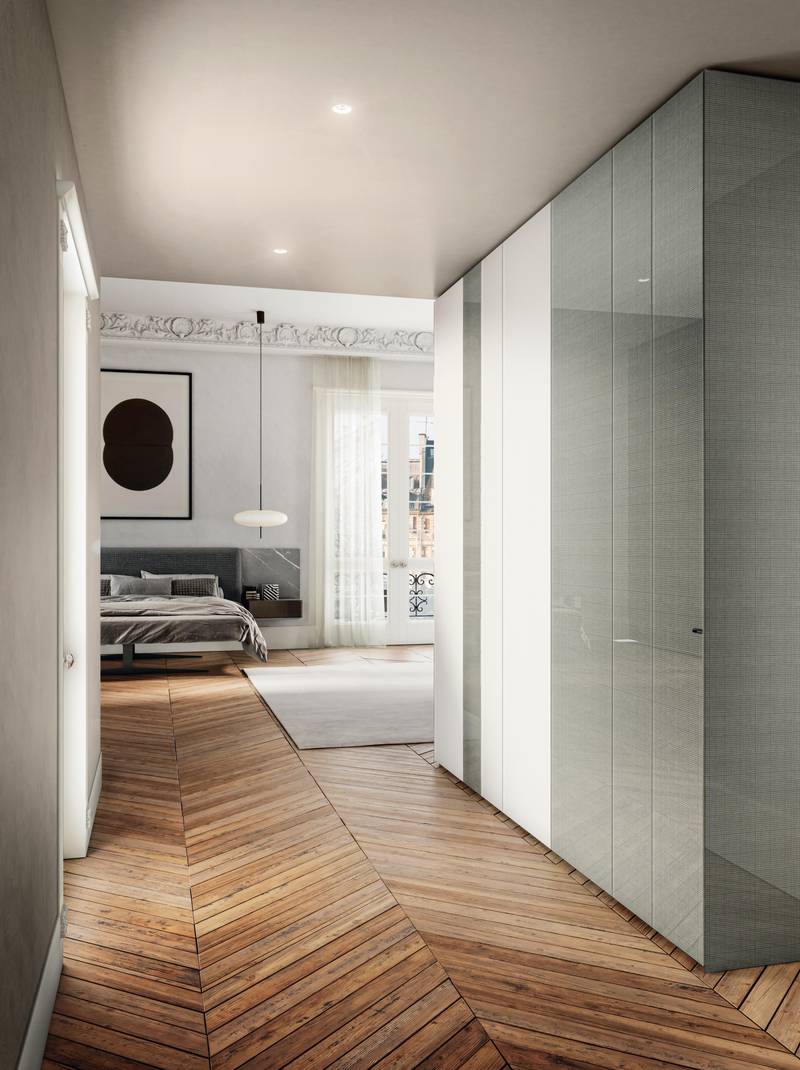 modern modular glass wardrobe | N.O.W. Wardrobe | LAGO