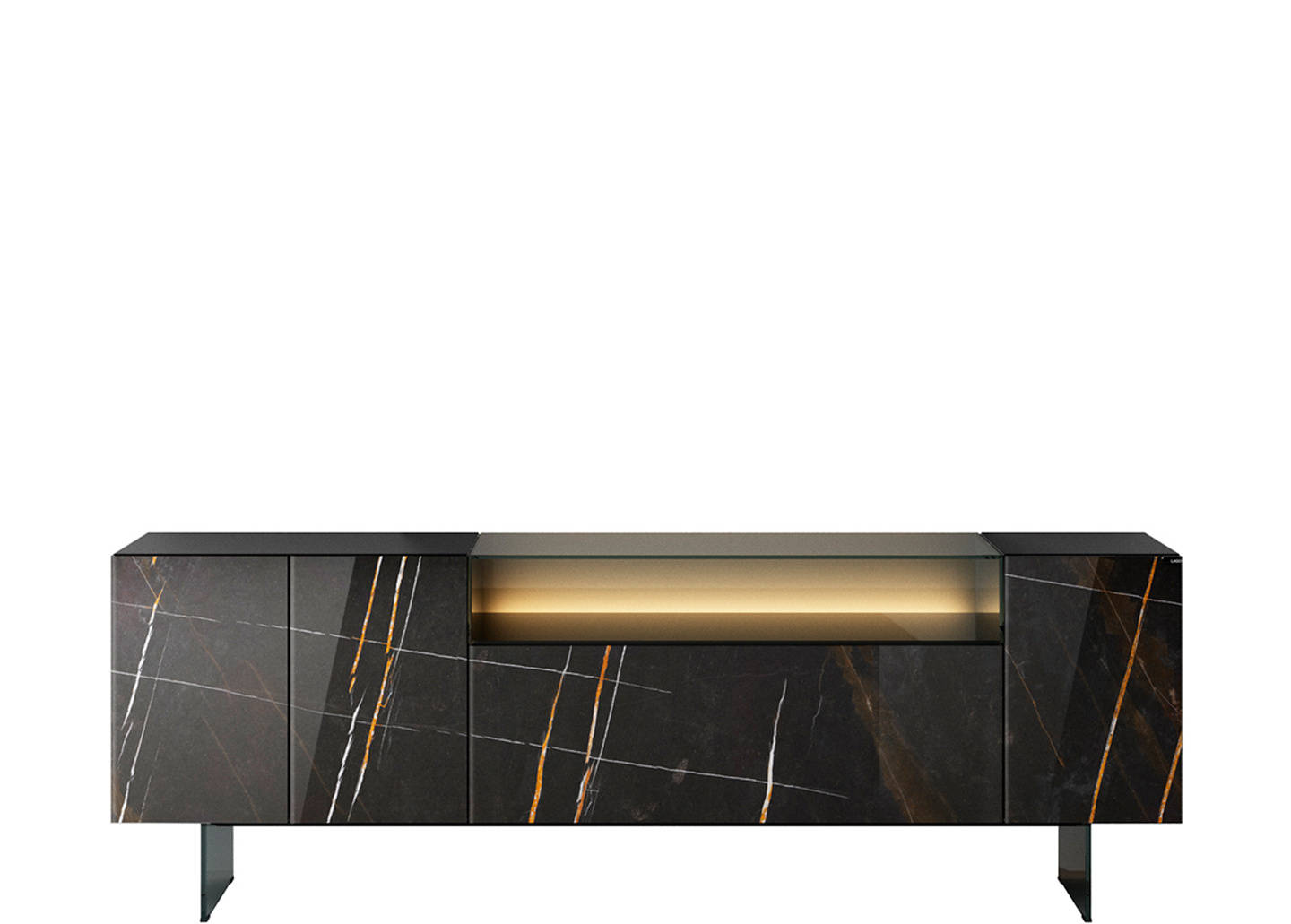 36e8 Glass Sideboard 1328 | LAGO