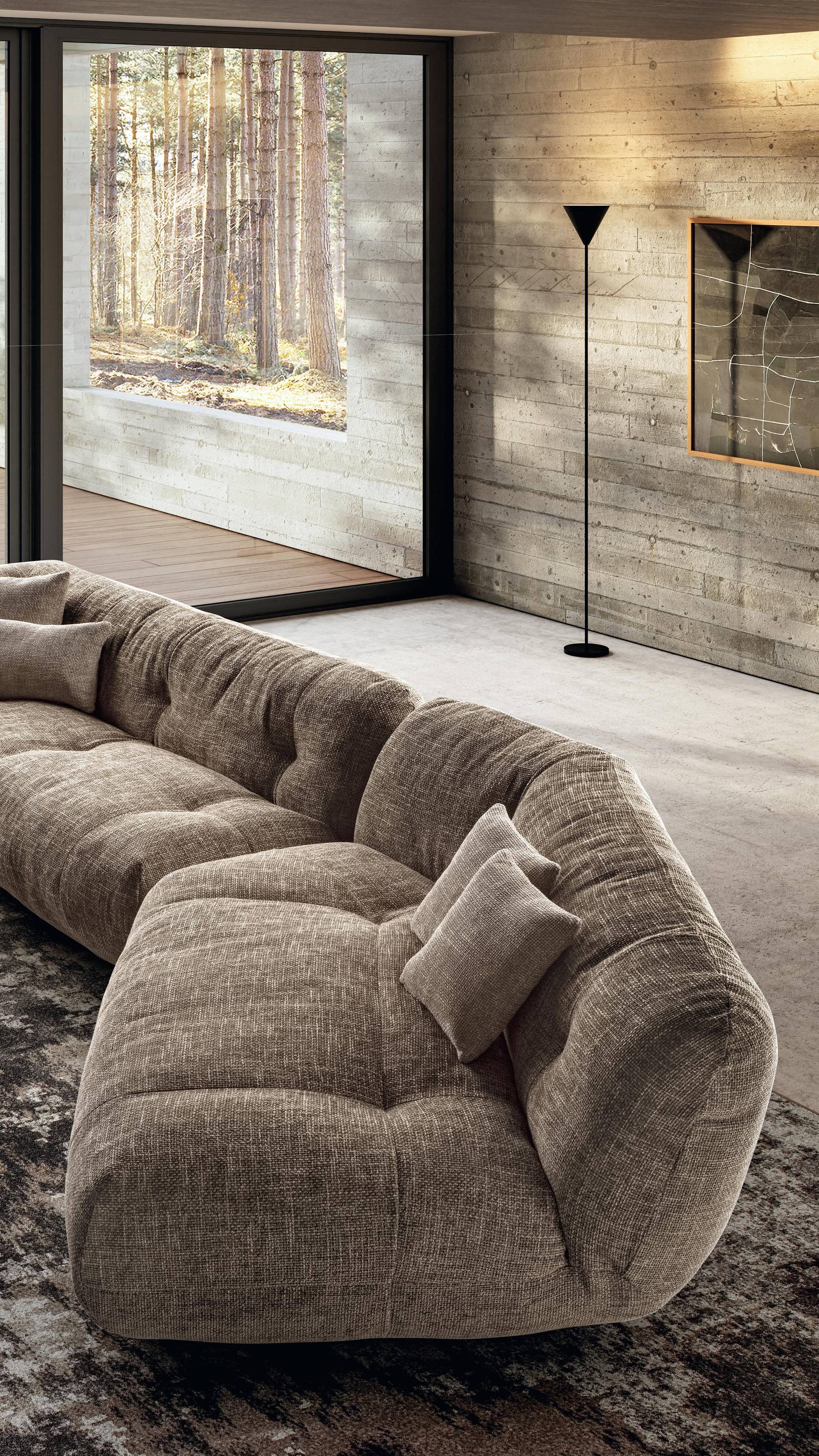 comfortable brown fabric sofa | Happening Sofa | LAGO comfortable brown fabric sofa | Happening Sofa | LAGO