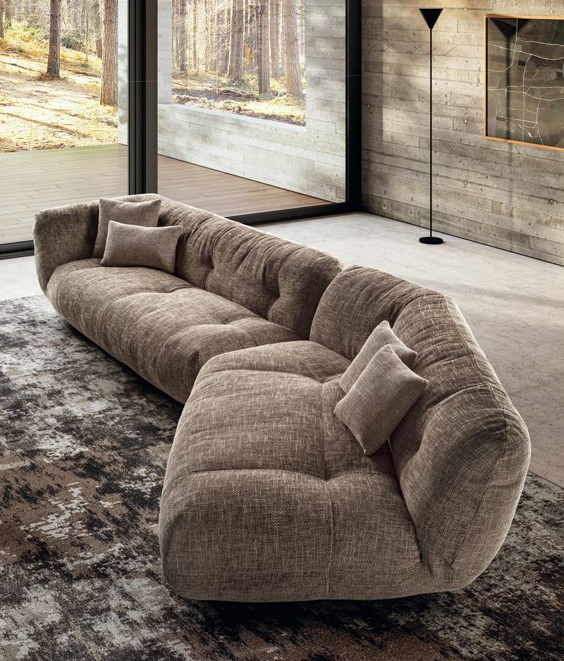 comfortable brown fabric sofa | Happening Sofa | LAGO comfortable brown fabric sofa | Happening Sofa | LAGO