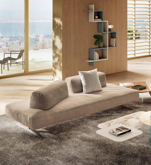 custom-made sofa with freestanding backrest | Air Soft Free Sofa | LAGO 