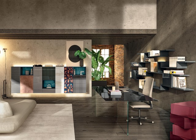 bureau en verre espace bureau| Home Office | LAGO