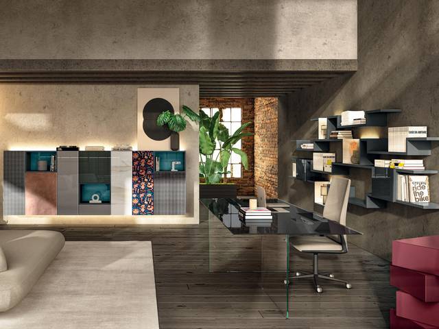 bureau en verre espace bureau| Home Office | LAGO
