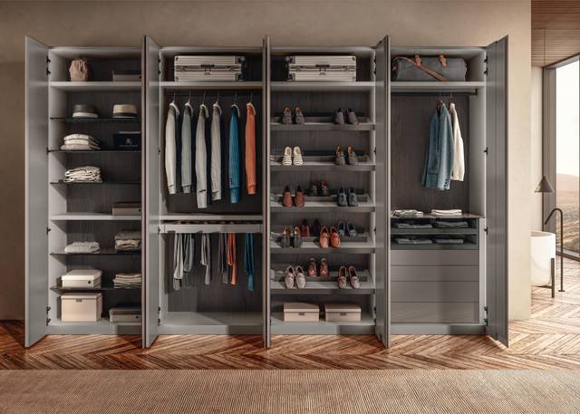 grand armoire en verre avec compartiments | Armoire N.O.W. | LAGO