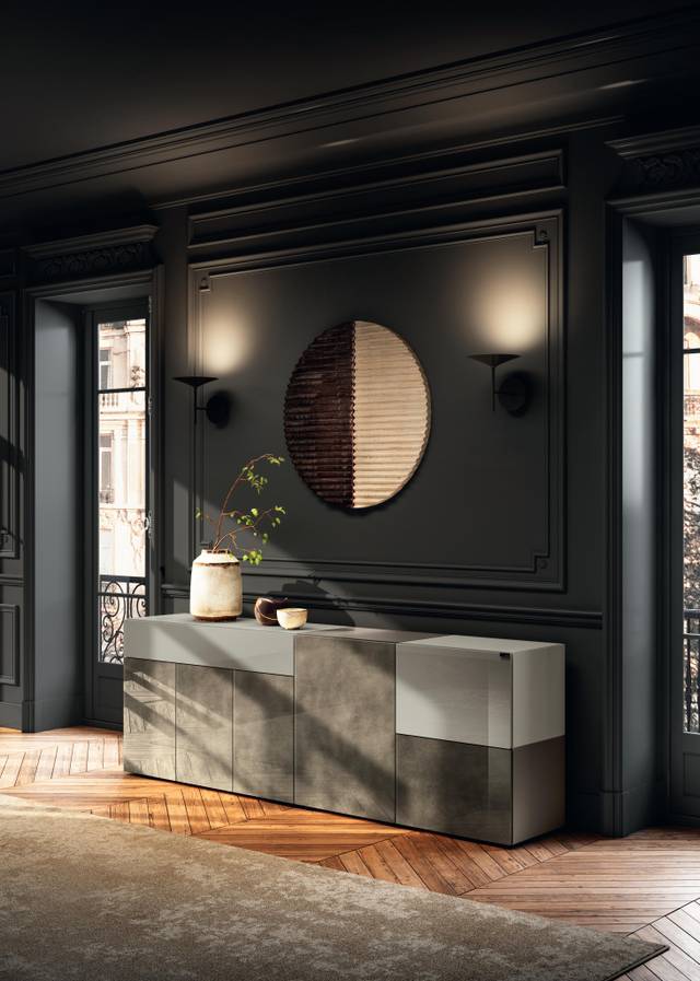 buffet moderne en verre beige | Buffet 36e8 | LAGO