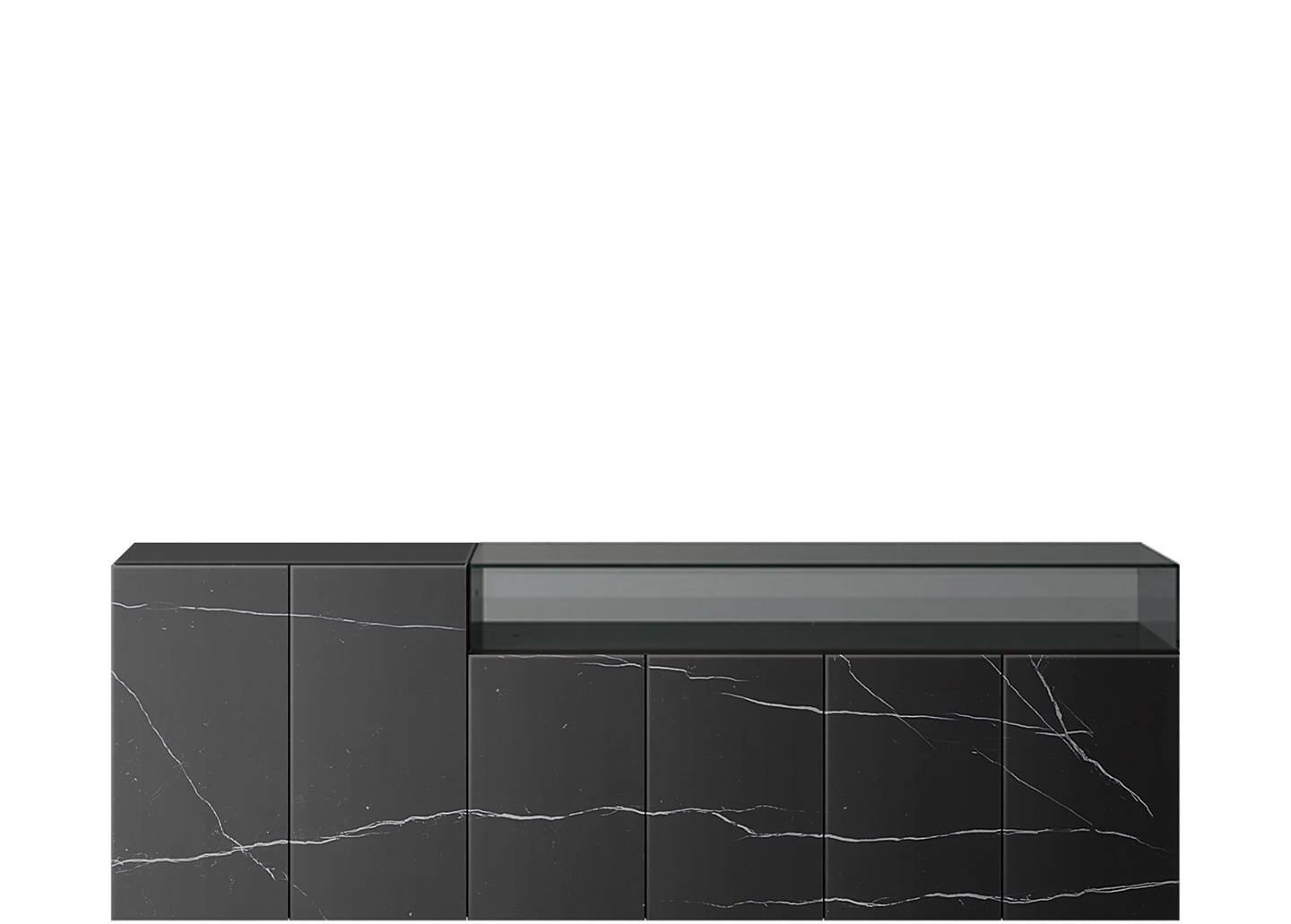 36e8 Glass Sideboard 1333 | LAGO