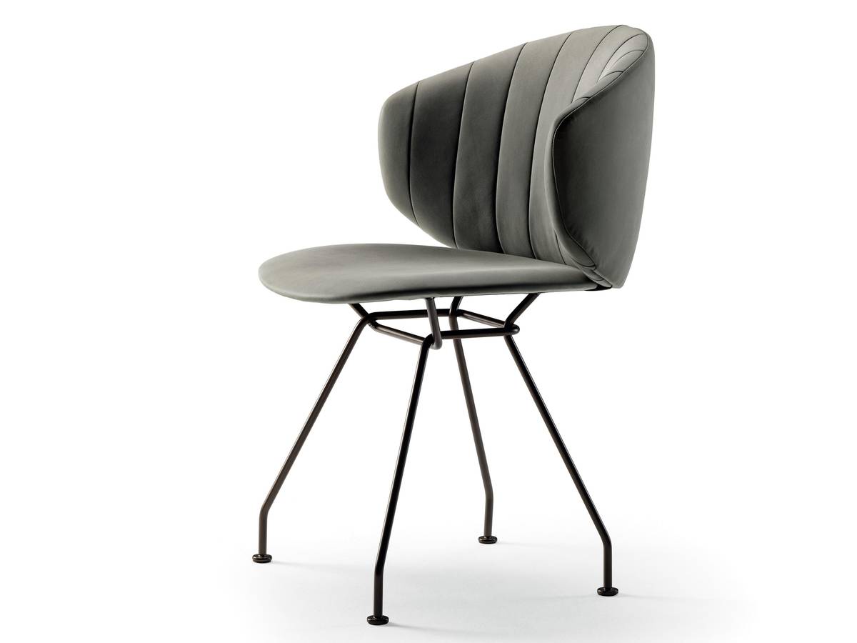 sedia moderna di design in pelle | Sedia Ruffle | LAGO