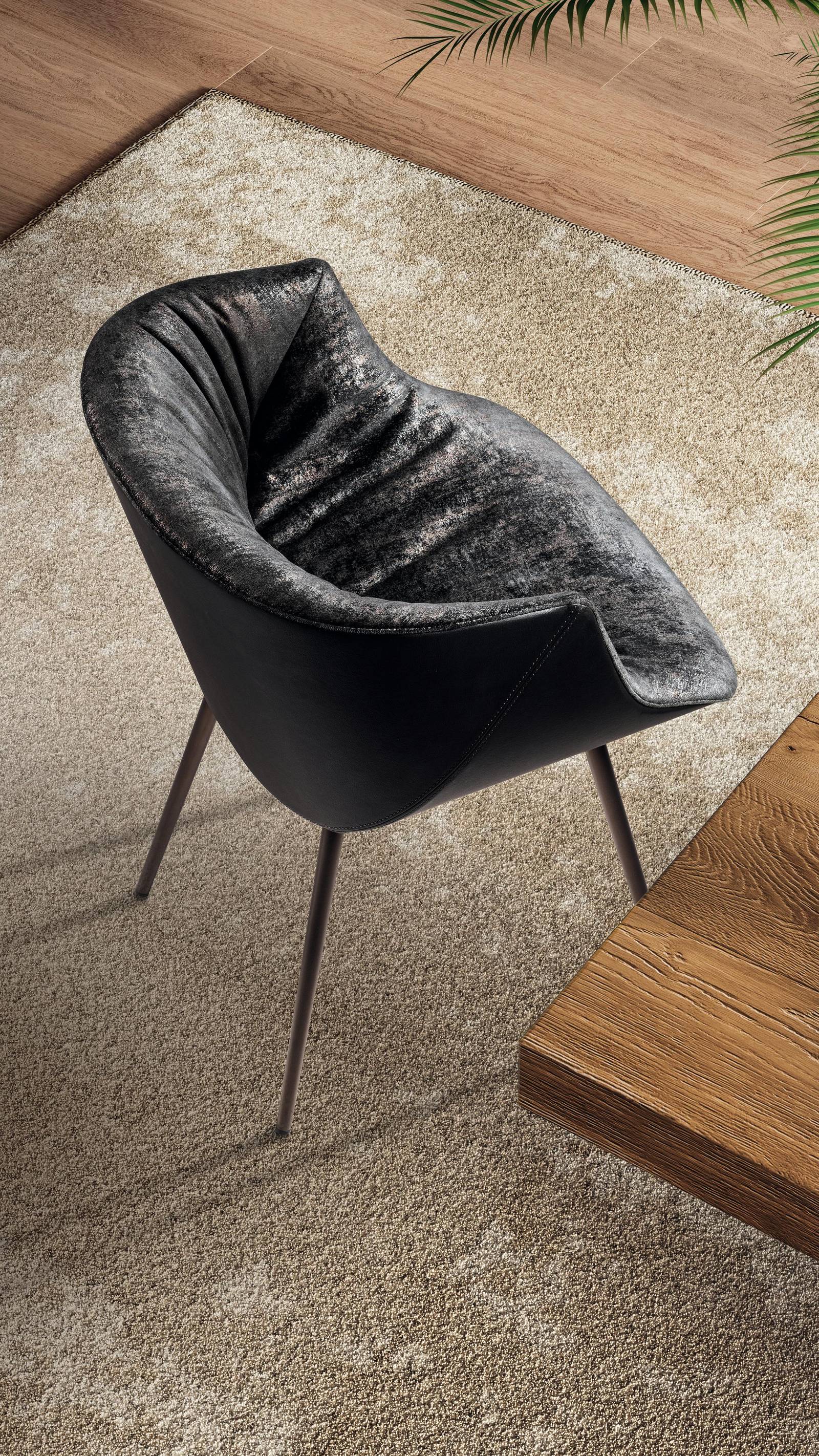 silla de diseño tapizada en piel | Silla Nacho | LAGO silla de diseño tapizada en piel | Silla Nacho | LAGO