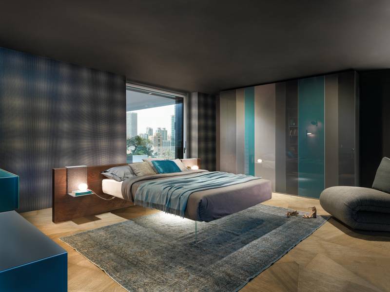 letto moderno testiera in legno | Letto Air | LAGO