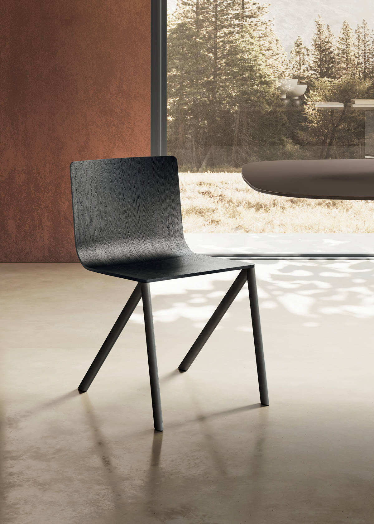 chaise en bois foncé | Chaise Mezz'aria | LAGO chaise en bois foncé | Chaise Mezz'aria | LAGO