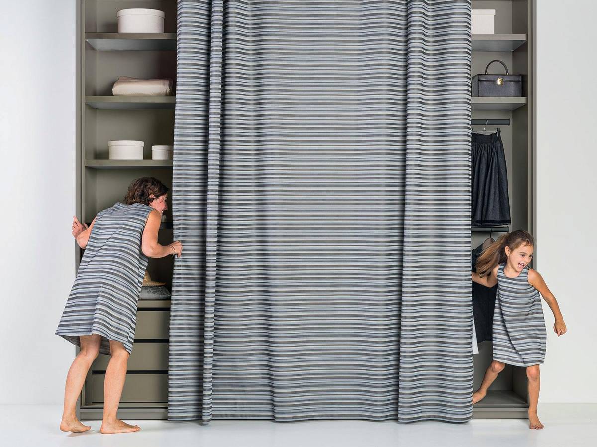 grey fabric wardrobe | Et Voilà Wardrobe | LAGO grey fabric wardrobe | Et Voilà Wardrobe | LAGO