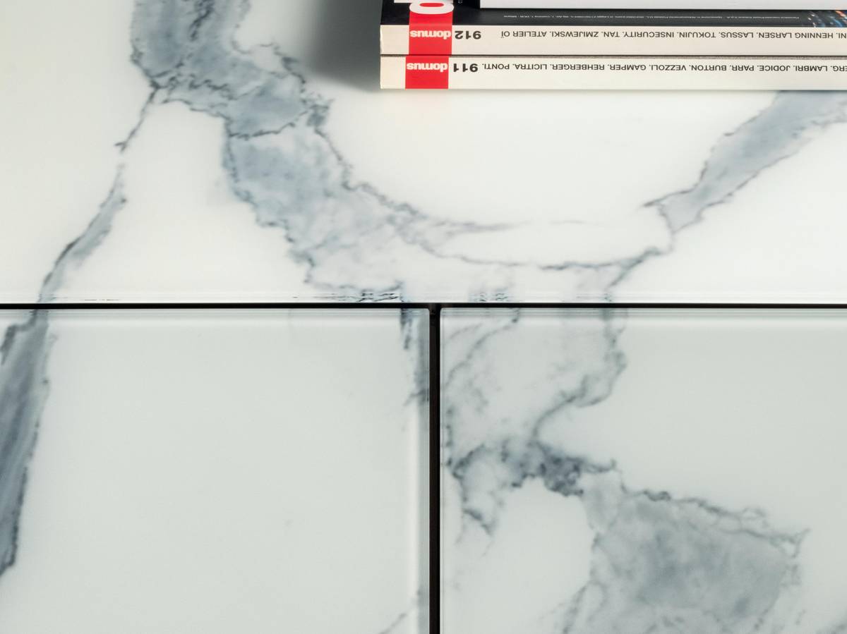 sideboard marble veining detail | Materia Sideboard | LAGO