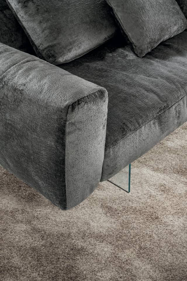 acolchado sofá moderno gris | Sofá Air Soft | LAGO