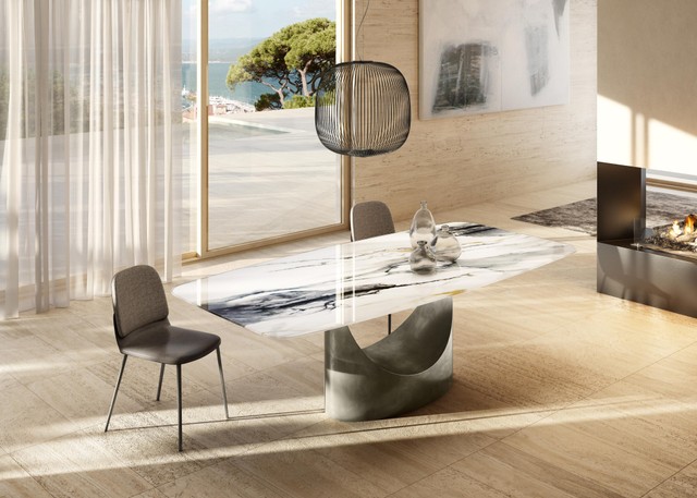 mesa de salón de diseño | Mesa U | LAGO