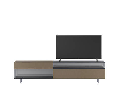 Mueble Tv 36e8 Glass 2150-2 | LAGO