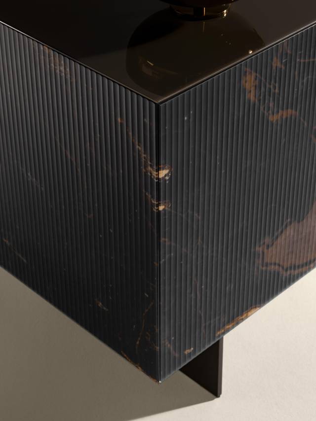detail glass sideboard | Materia Sideboard | LAGO