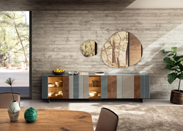 bespoke sideboard with display case | N.O.W. Sideboard | LAGO