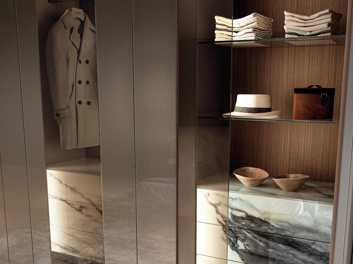 détail intérieur armoire en verre | Armoire N.O.W. | LAGO détail intérieur armoire en verre | Armoire N.O.W. | LAGO