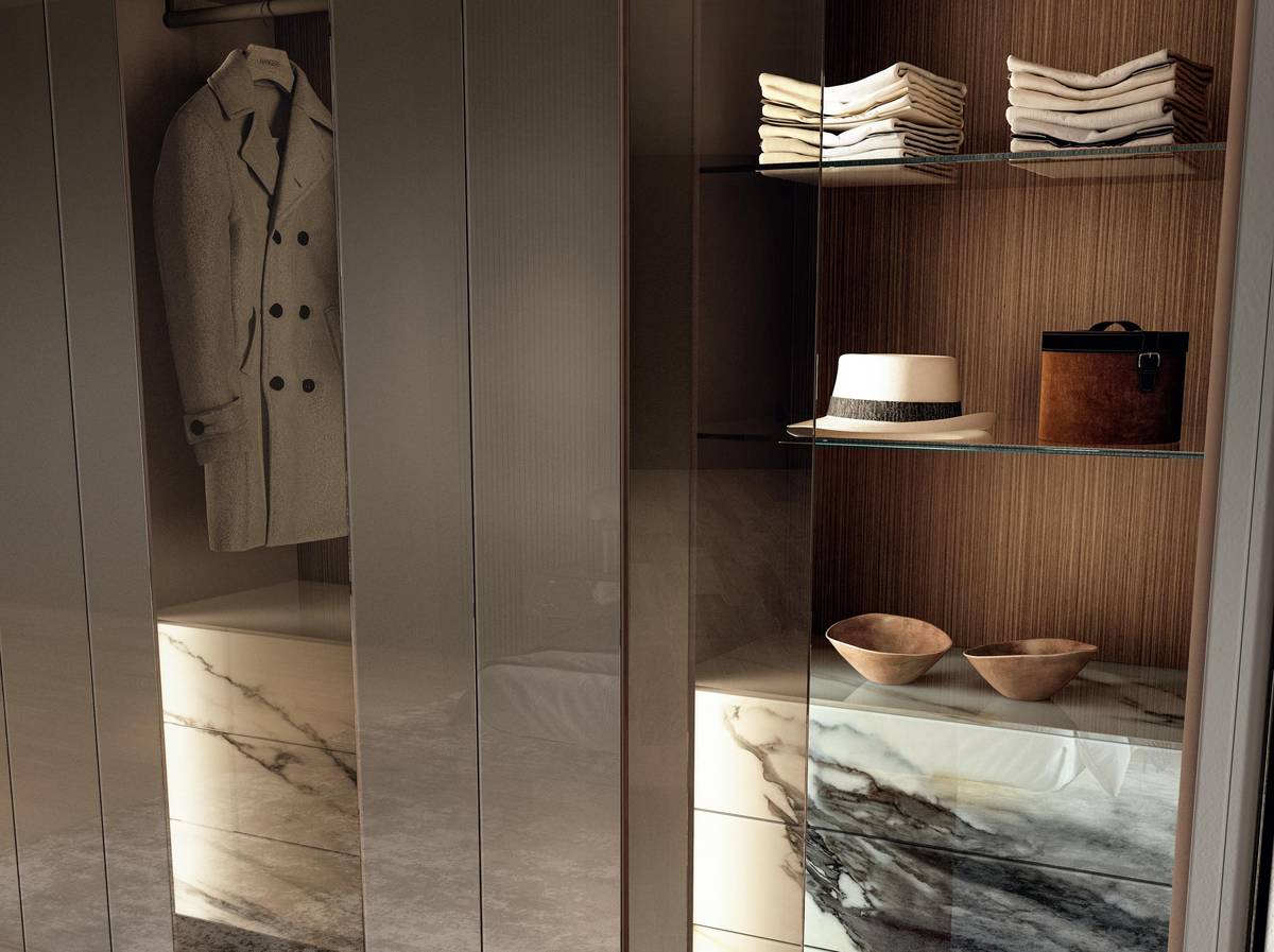 interior detail glass wardrobe | N.O.W. Wardrobe | LAGO interior detail glass wardrobe | N.O.W. Wardrobe | LAGO