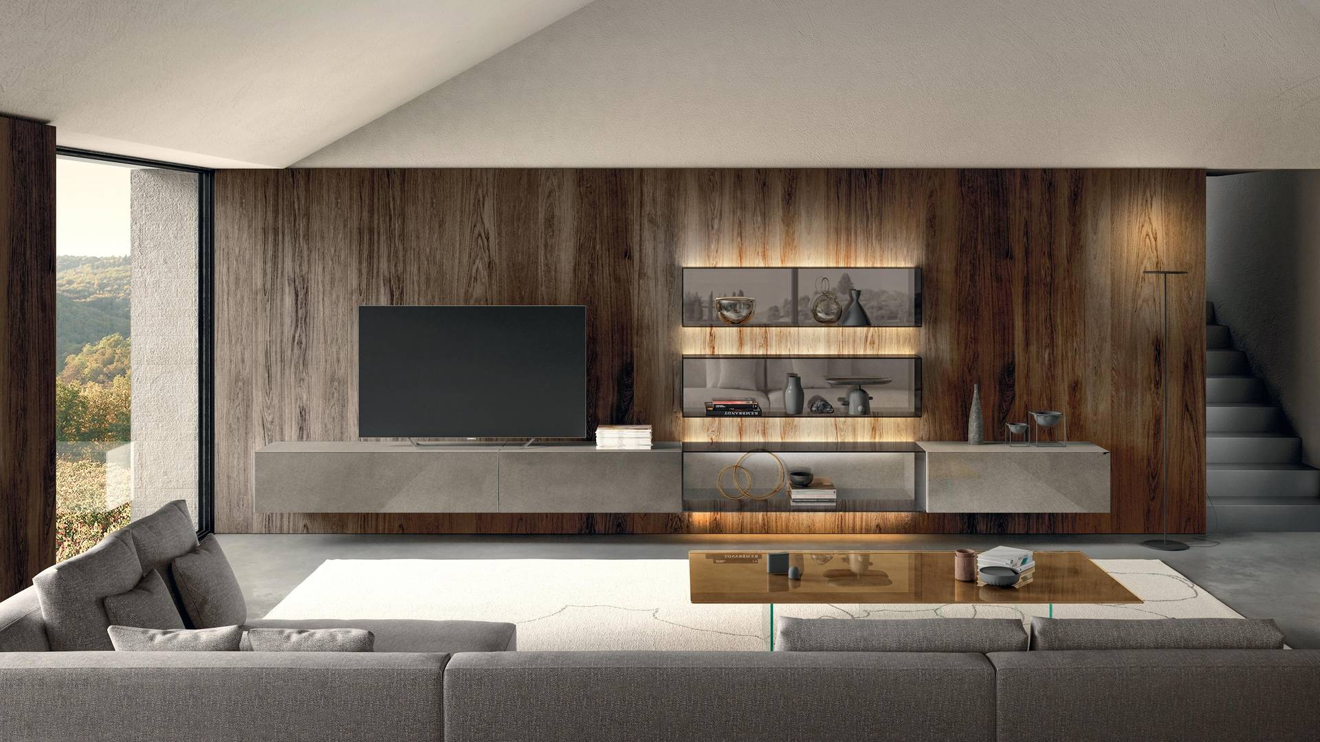 Modern design living room furniture | 36e8 Wall Unit | LAGO