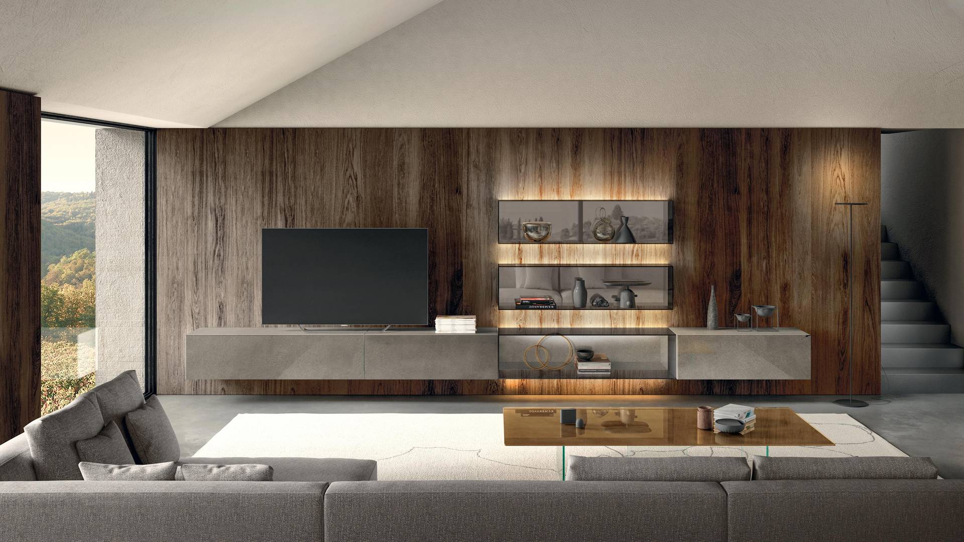 Muebles de salón modernos de diseño | Pared Equipada 36e8 | LAGO